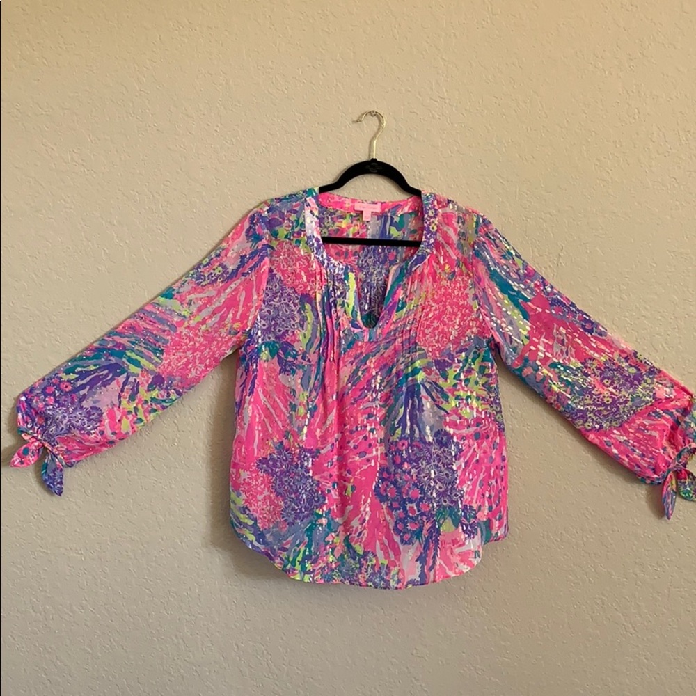 Lilly Pulitzer Colby silk Blouse